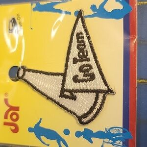 Megaohone Banner Cheer Embroidered 1.5" Iron On Patch New